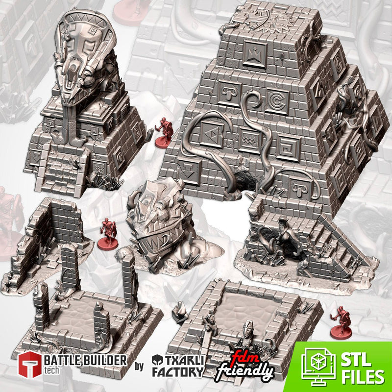 The Lost City 3D printed terrain view 1