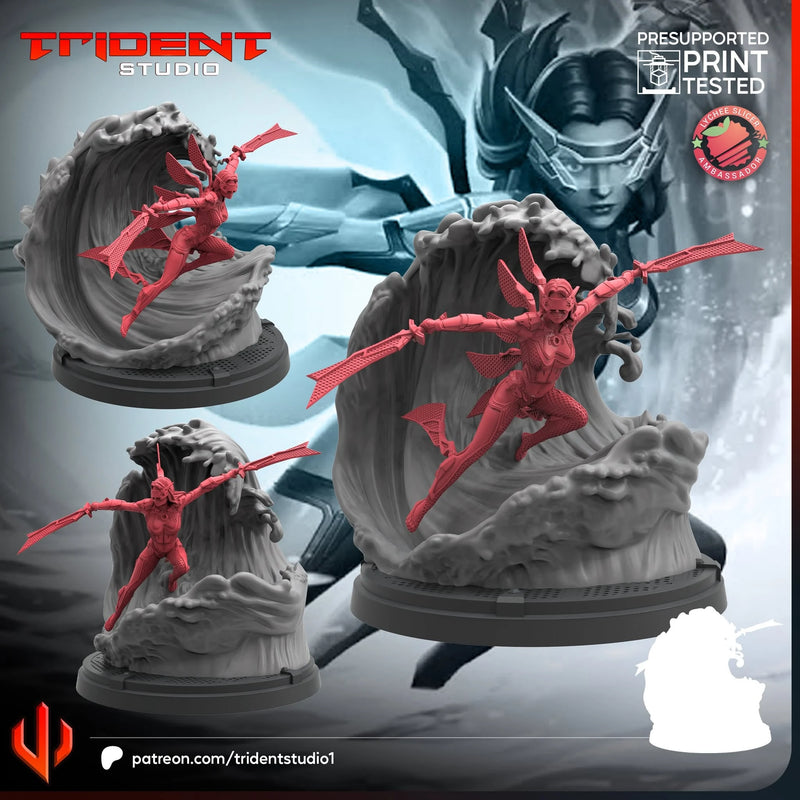 Wave Marvel MCP-compatible 40mm resin proxy miniature by Trident Miniatures - product image 1