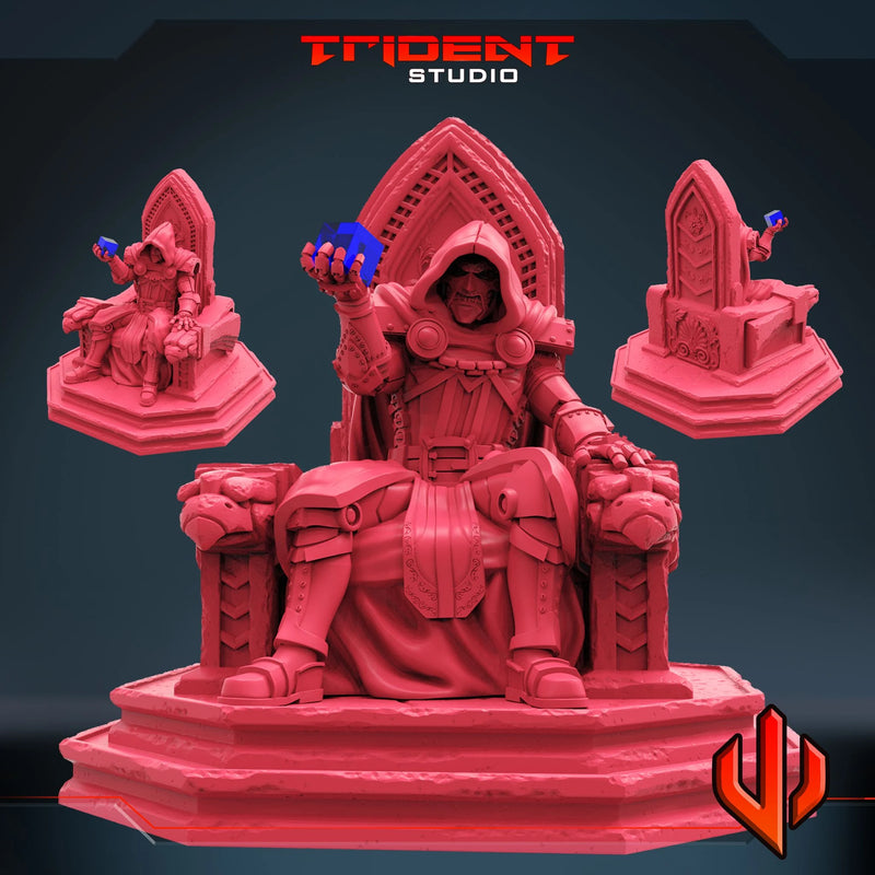 Doctor Doom Marvel MCP-compatible 40mm resin proxy miniature by Trident Miniatures - product image 1