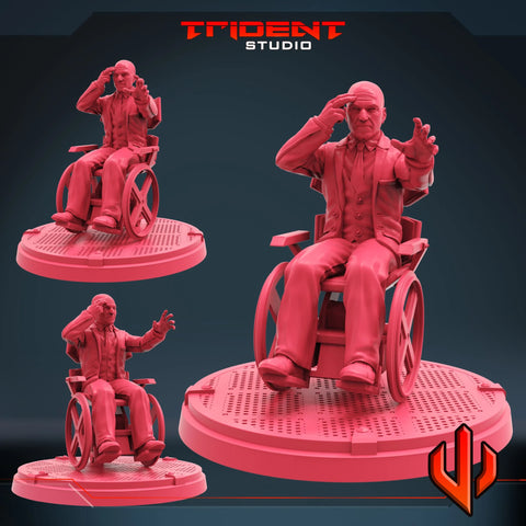 Professor X Marvel MCP-compatible 40mm resin proxy miniature by Trident Miniatures - product image 1