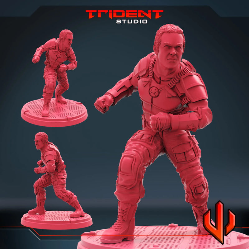 Patriot Marvel MCP-compatible 40mm resin proxy miniature by Trident Miniatures - product image 1
