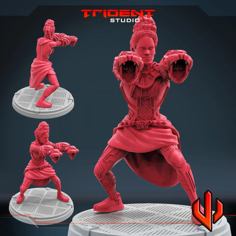 Shuri Marvel MCP-compatible 40mm resin proxy miniature by Trident Miniatures - product image 1