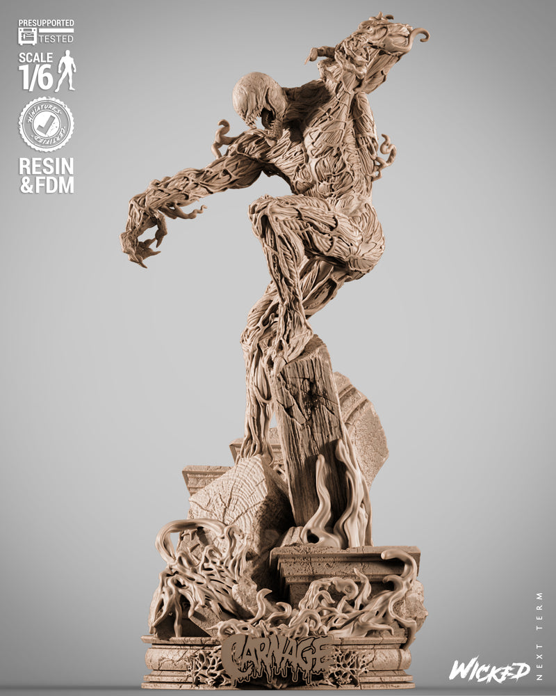 Carnage Sculpture resin statue kit view 1