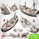 Ships Aground 3D printed terrain view 1