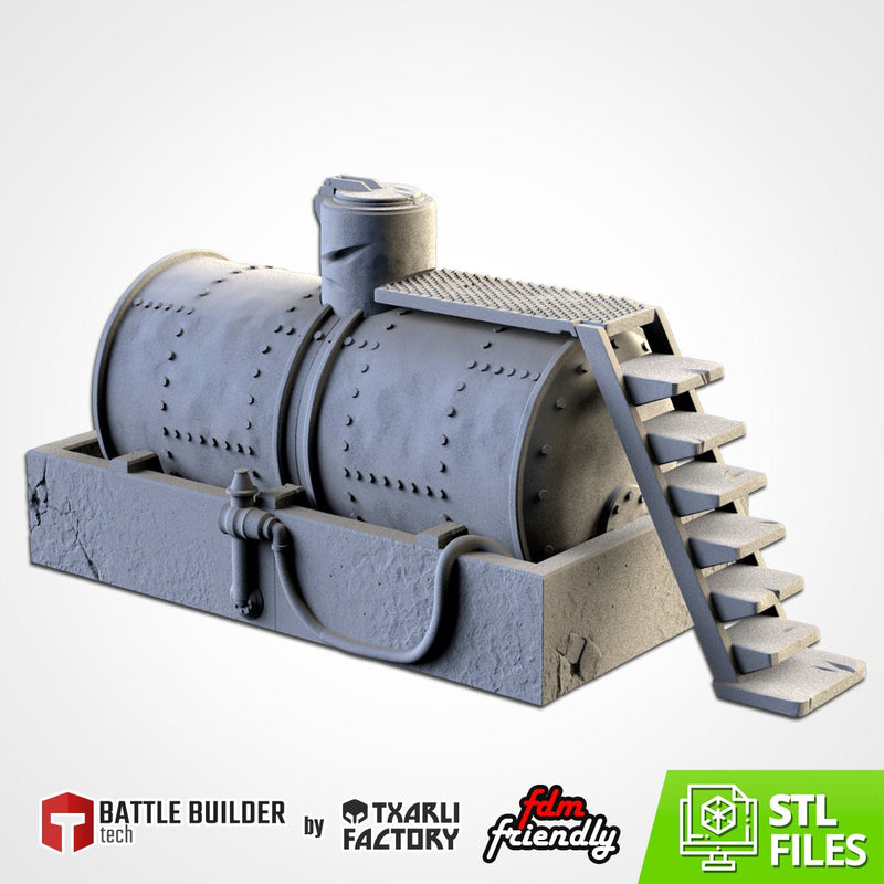 Water Tank 3D printed terrain view 1