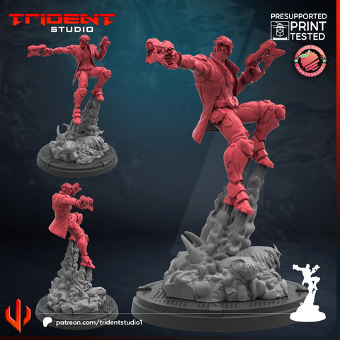 Star-Lord Rivals Marvel MCP-compatible 40mm resin proxy miniature by Trident Miniatures - product image 1