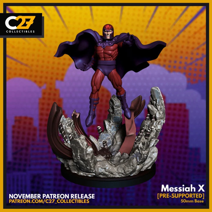 Magneto Marvel MCP-compatible resin miniature by C27 Studios - product image 1