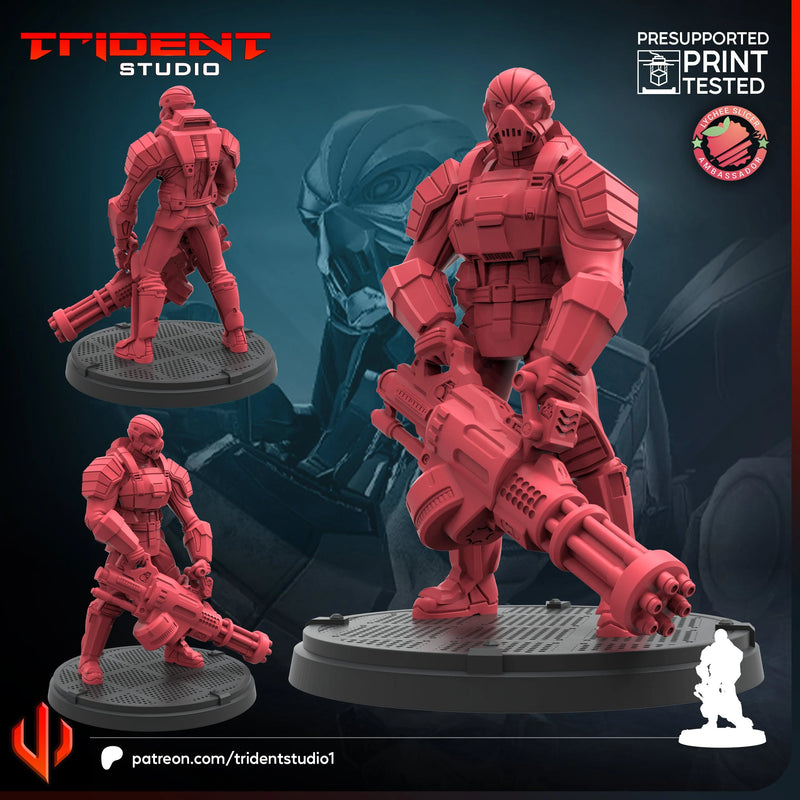 HYDRA Heavy Armor Marvel MCP-compatible 40mm resin proxy miniature by Trident Miniatures - product image 1