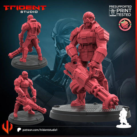 HYDRA Heavy Armor Marvel MCP-compatible 40mm resin proxy miniature by Trident Miniatures - product image 1