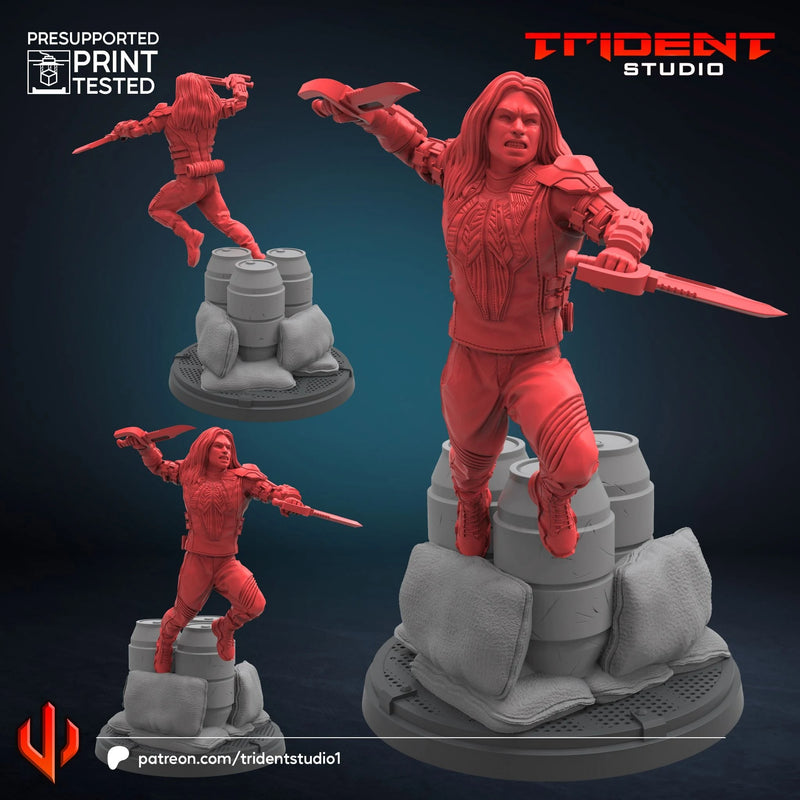 Warpath X-Men Days Of Future Past Marvel MCP-compatible 40mm resin proxy miniature by Trident Miniatures - product image 1