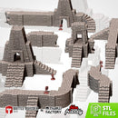 Modular Civilization 3D printed terrain view 1
