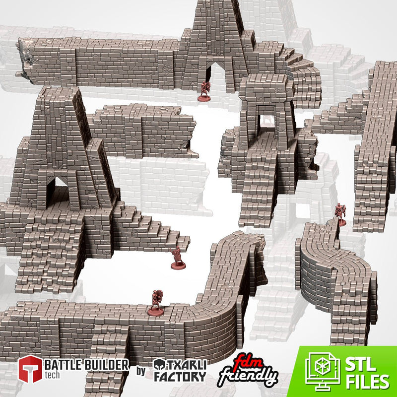 Modular Civilization 3D printed terrain view 1