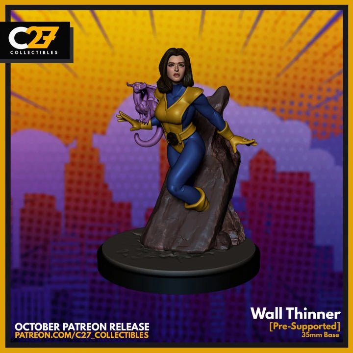 Shadowcat (Oct 2021 Sculpt) Marvel MCP-compatible resin miniature by C27 Studios - product image 1
