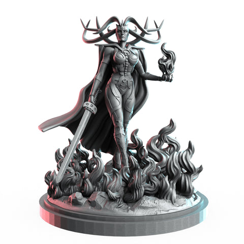 Hela Marvel MCP-compatible resin miniature by C27 Studios - product image 1