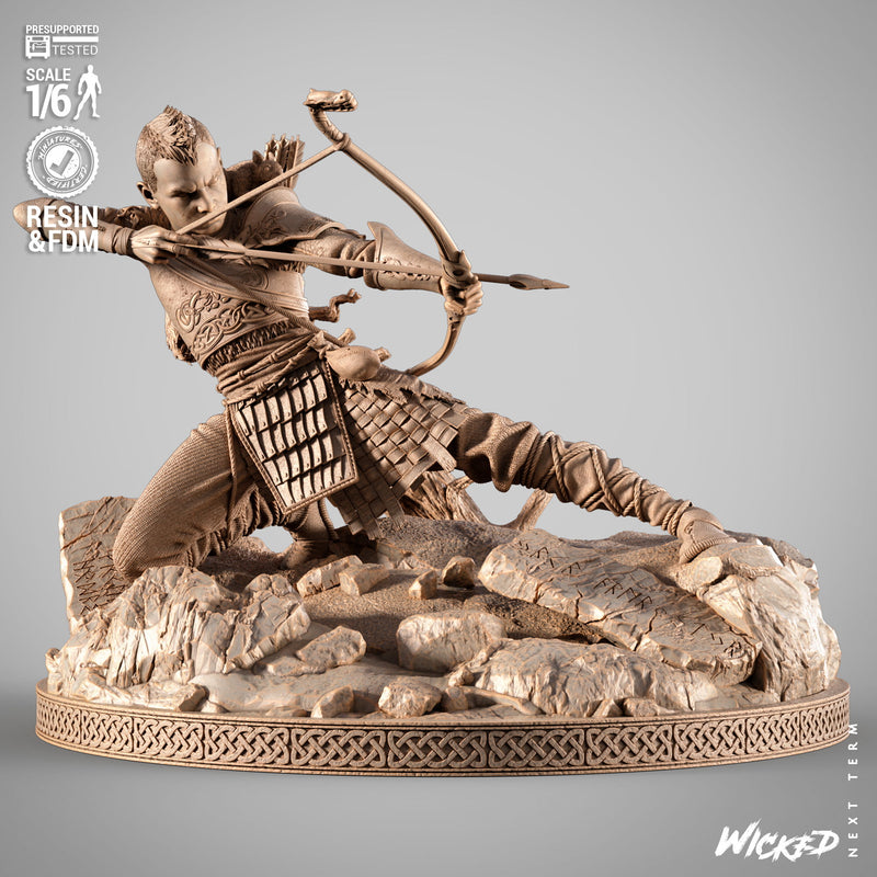 Atreus Sculpture resin statue kit view 1