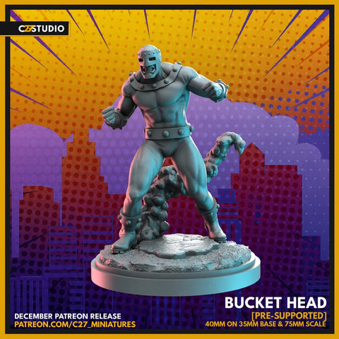 Bulldozer Marvel MCP-compatible resin miniature by C27 Studios - product image 1