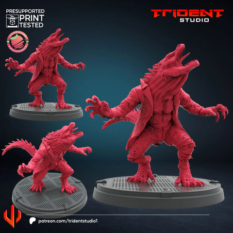 Lizard Spider-Man 2 Video Game Marvel MCP-compatible 40mm resin proxy miniature by Trident Miniatures - product image 1
