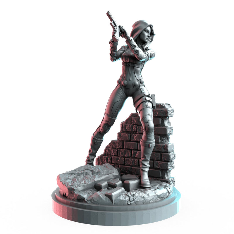 Black Widow Marvel MCP-compatible resin miniature by C27 Studios - product image 1