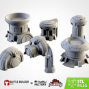 Xenos Buildings 01 3D printed terrain view 1