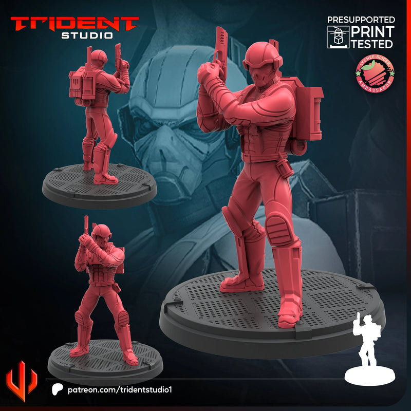 HYDRA Scientist Marvel MCP-compatible 40mm resin proxy miniature by Trident Miniatures - product image 1