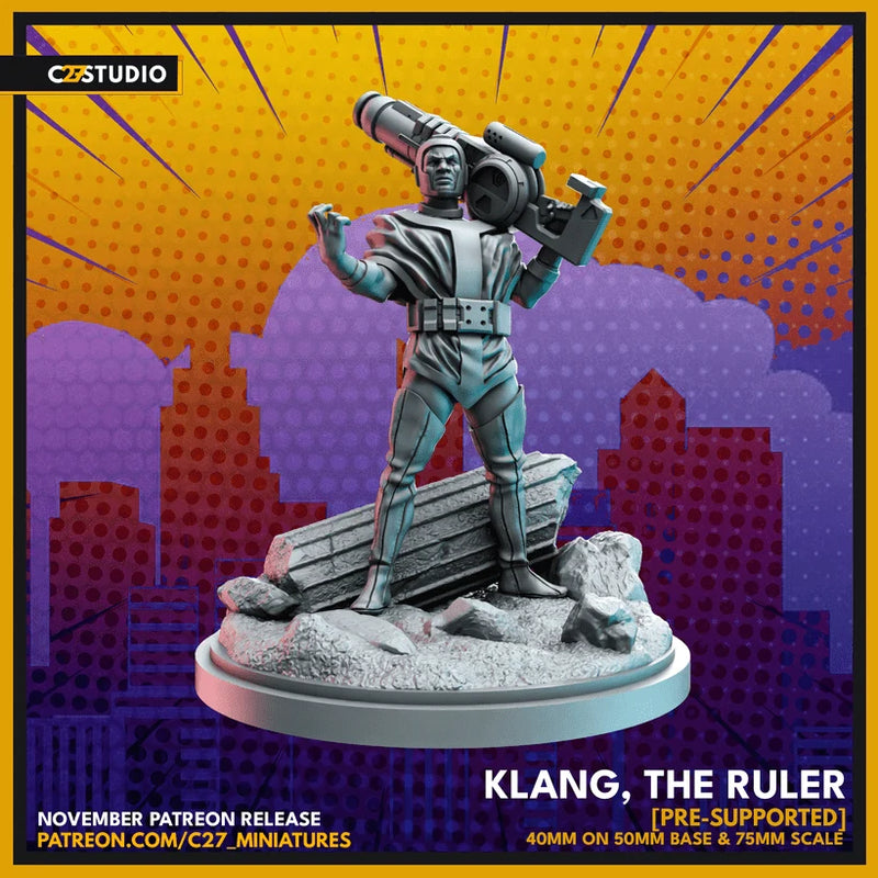 Kang The Conqueror Marvel MCP-compatible resin miniature by C27 Studios - product image 1