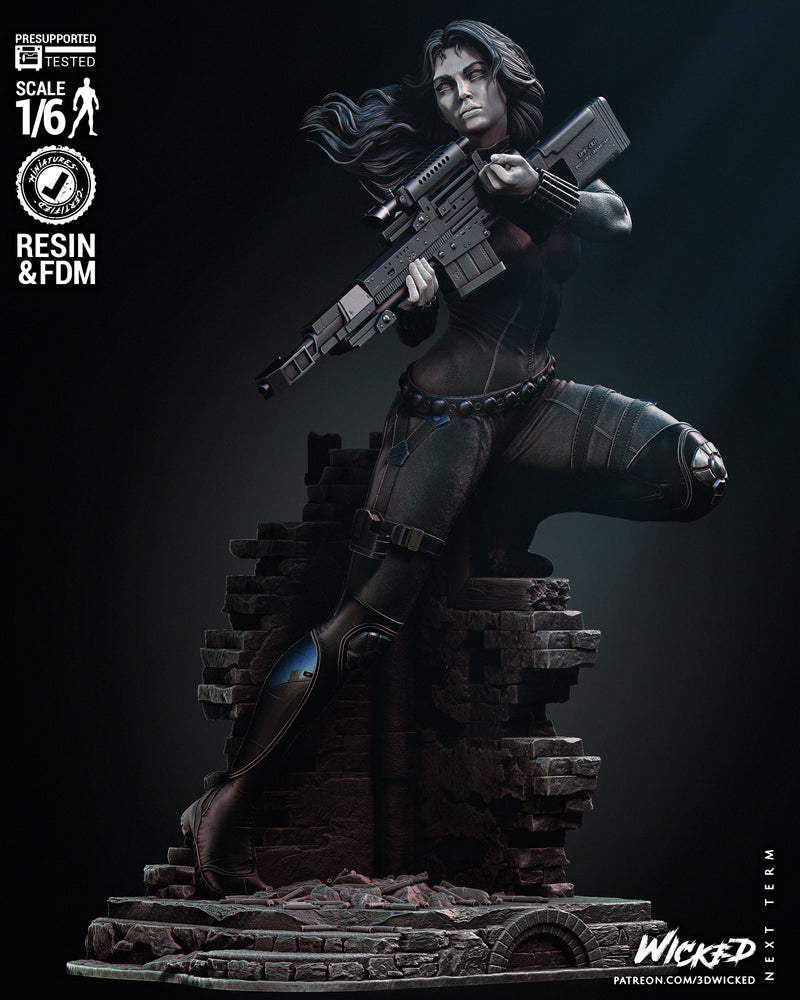 Black Widow 2024 Sculpture resin statue kit view 1