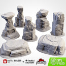 Rocky Mountains 3D printed terrain view 1