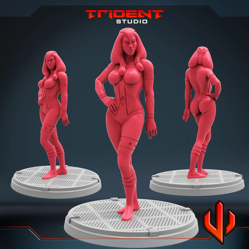 Jocasta Marvel MCP-compatible 40mm resin proxy miniature by Trident Miniatures - product image 1