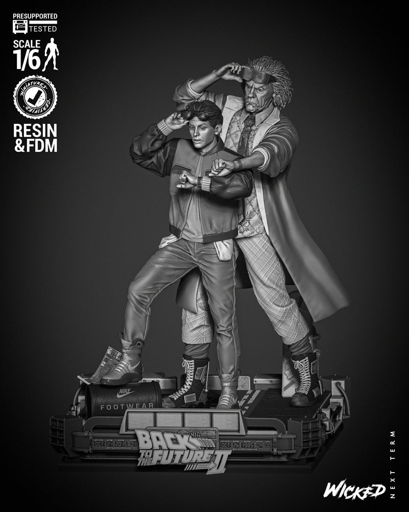 Back To The Future Diorama resin diorama kit view 1