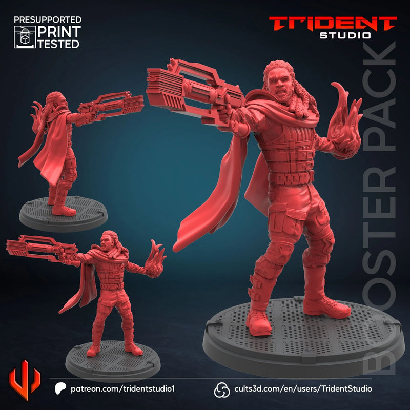 Bishop X-Men Days Of Future Past Marvel MCP-compatible 40mm resin proxy miniature by Trident Miniatures - product image 1