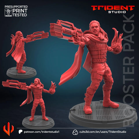 Bishop X-Men Days Of Future Past Marvel MCP-compatible 40mm resin proxy miniature by Trident Miniatures - product image 1