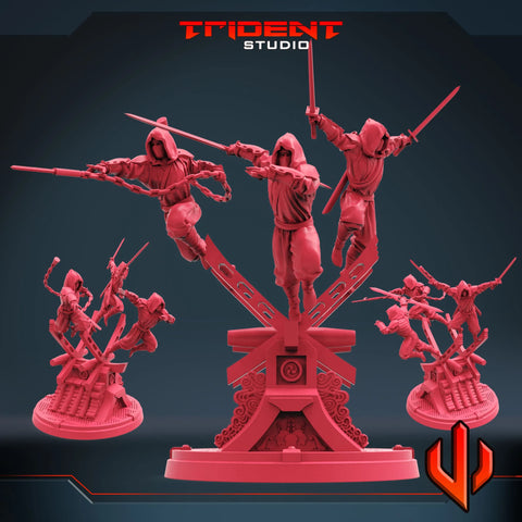 Hand Ninjas Marvel MCP-compatible 40mm resin proxy miniature by Trident Miniatures - product image 1