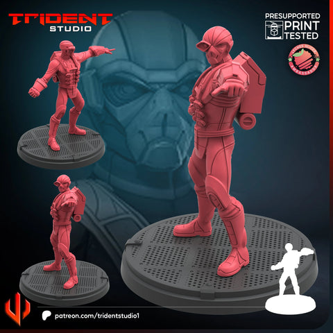 HYDRA Grenadier Marvel MCP-compatible 40mm resin proxy miniature by Trident Miniatures - product image 1