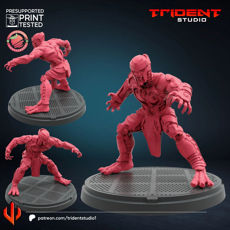 Chitauri - Sculpt B Marvel MCP-compatible 40mm resin proxy miniature by Trident Miniatures - product image 1