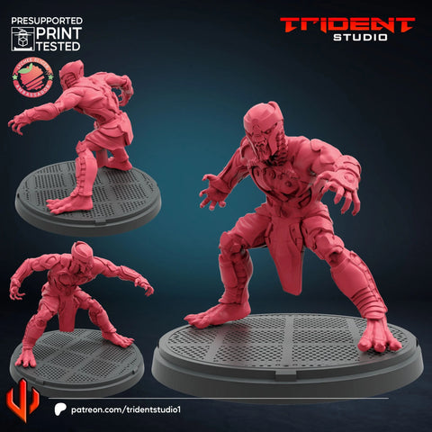 Chitauri - Sculpt B Marvel MCP-compatible 40mm resin proxy miniature by Trident Miniatures - product image 1