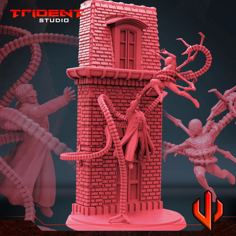 Doctor Octopus And Iron Spider-Man Diorama Marvel MCP-scale 40mm resin diorama by Trident Miniatures - product image 1