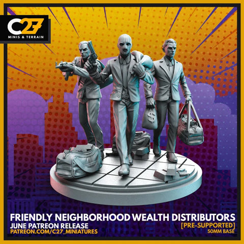 Bank Robbers Marvel MCP-compatible resin miniature by C27 Studios - product image 1