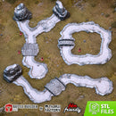 Classic Modular River 3D printed terrain view 1