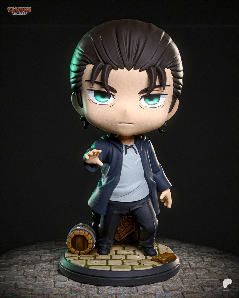 Eren Chibi Resin Figure - Chibi view 1