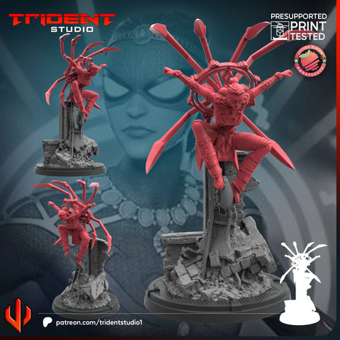 Spider Weaver Marvel MCP-compatible 40mm resin proxy miniature by Trident Miniatures - product image 1