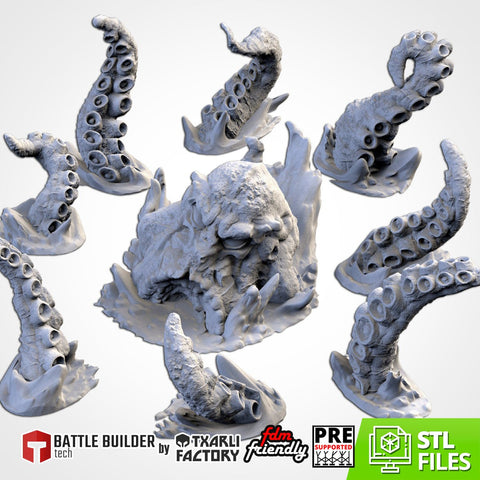 The Kraken 3D printed terrain view 1