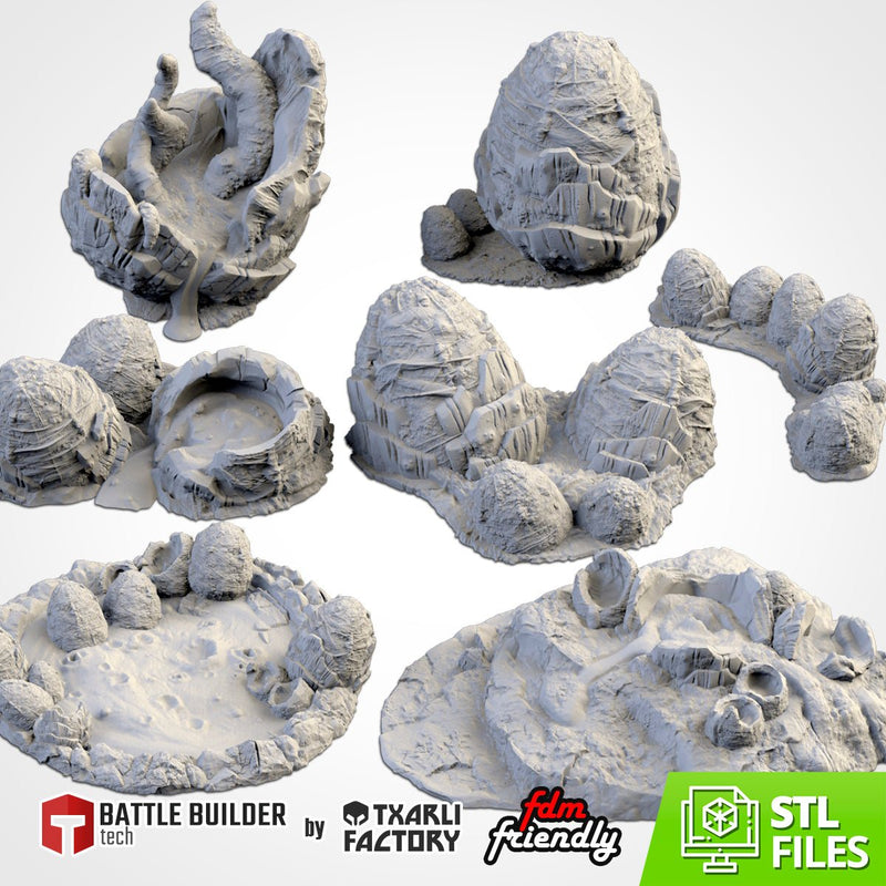 Alien Eggs 3D printed terrain view 1