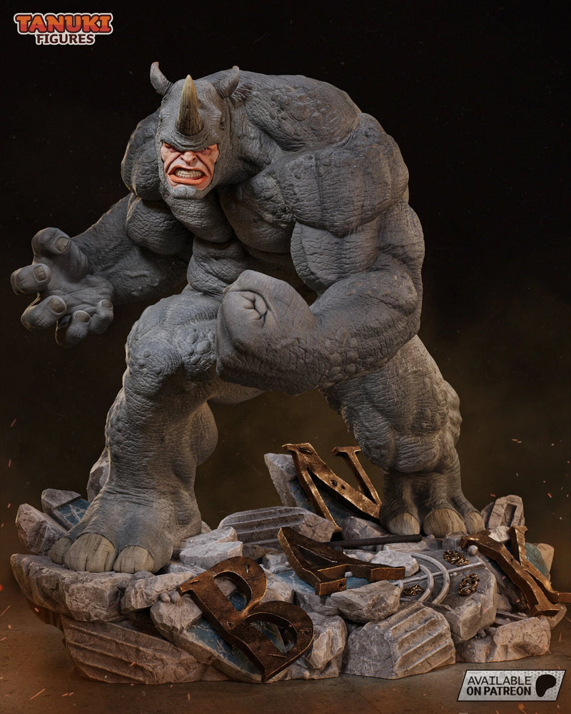 Rhino Resin Statue & Bust - Full Size view 1