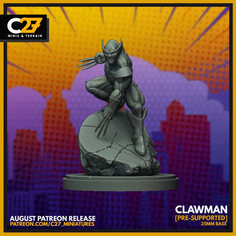 Wolverine Marvel MCP-compatible resin miniature by C27 Studios - product image 1