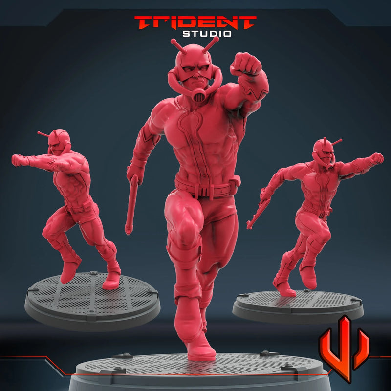 Classic Antman Marvel MCP-compatible 40mm resin proxy miniature by Trident Miniatures - product image 1
