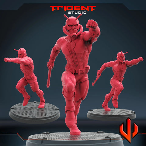 Classic Antman Marvel MCP-compatible 40mm resin proxy miniature by Trident Miniatures - product image 1