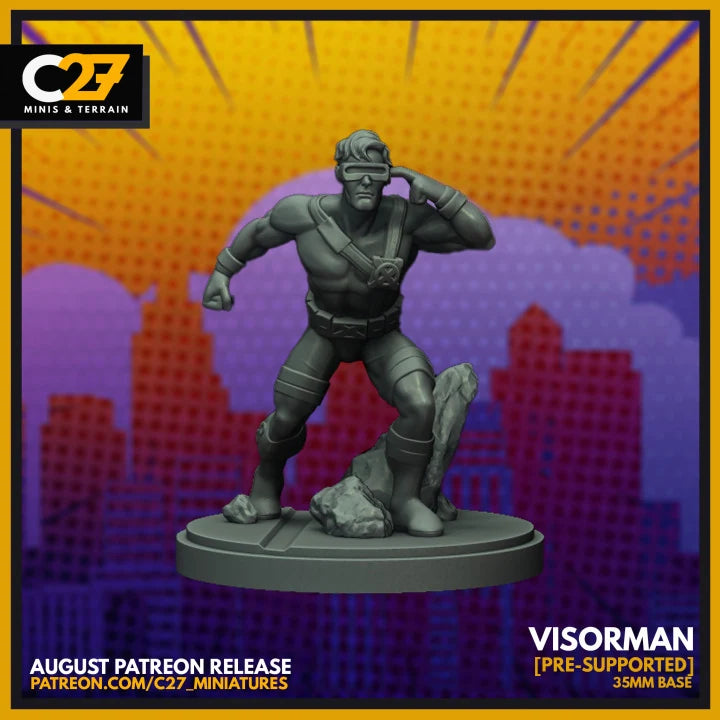 Cyclops Marvel MCP-compatible resin miniature by C27 Studios - product image 1