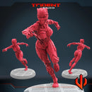 Black Panther Shuri - Sculpt B Marvel MCP-compatible 40mm resin proxy miniature by Trident Miniatures - product image 1