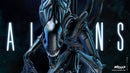 Alien Warrior Sculpture resin statue kit view 1