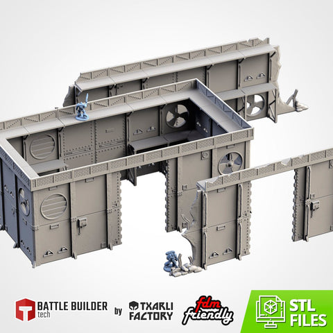 Modular Defenses 3D printed terrain view 1